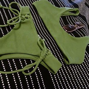Zaful Green Bikini